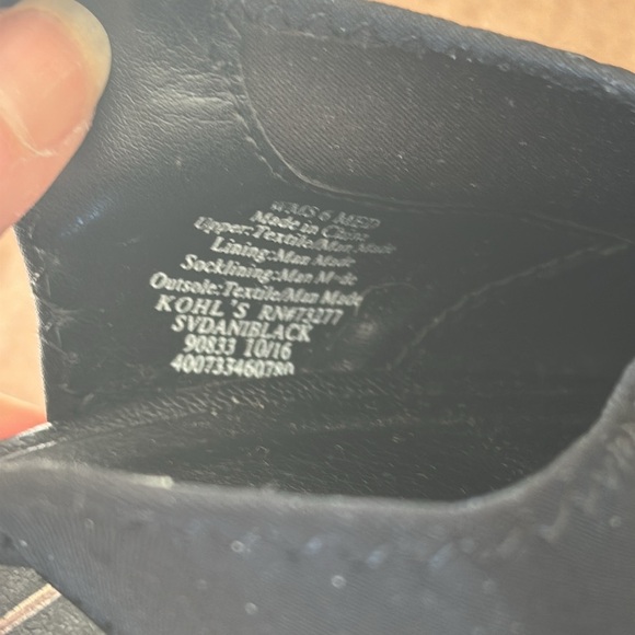 Black open toe chunky heel - Picture 6 of 6